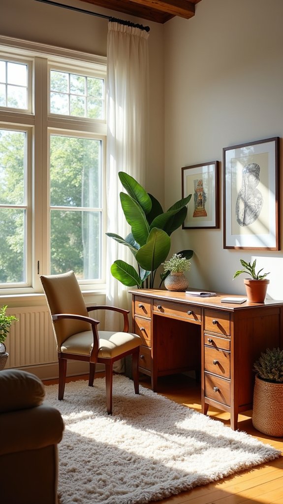 vintage desk character and functionality