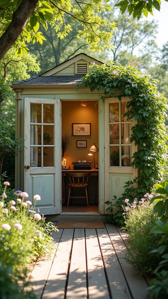 vintage garden office charm