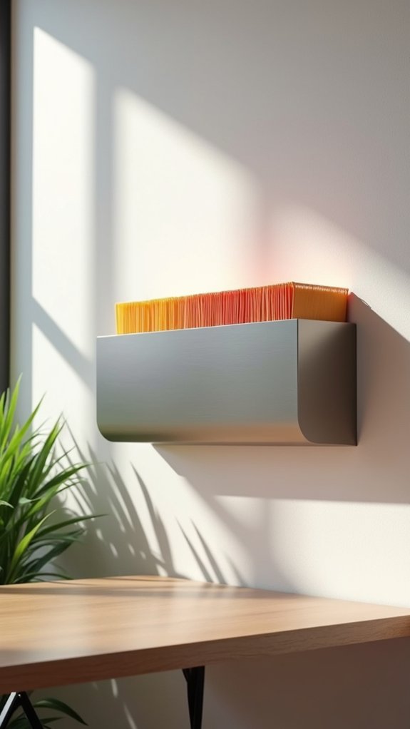 wall mounted file organization solution