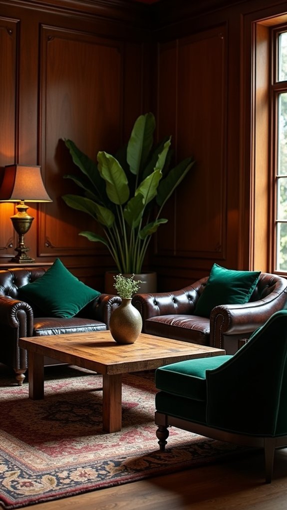 warm inviting wood ambiance