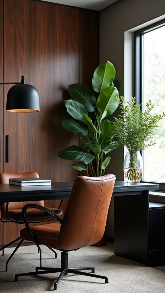 zen corner with plants