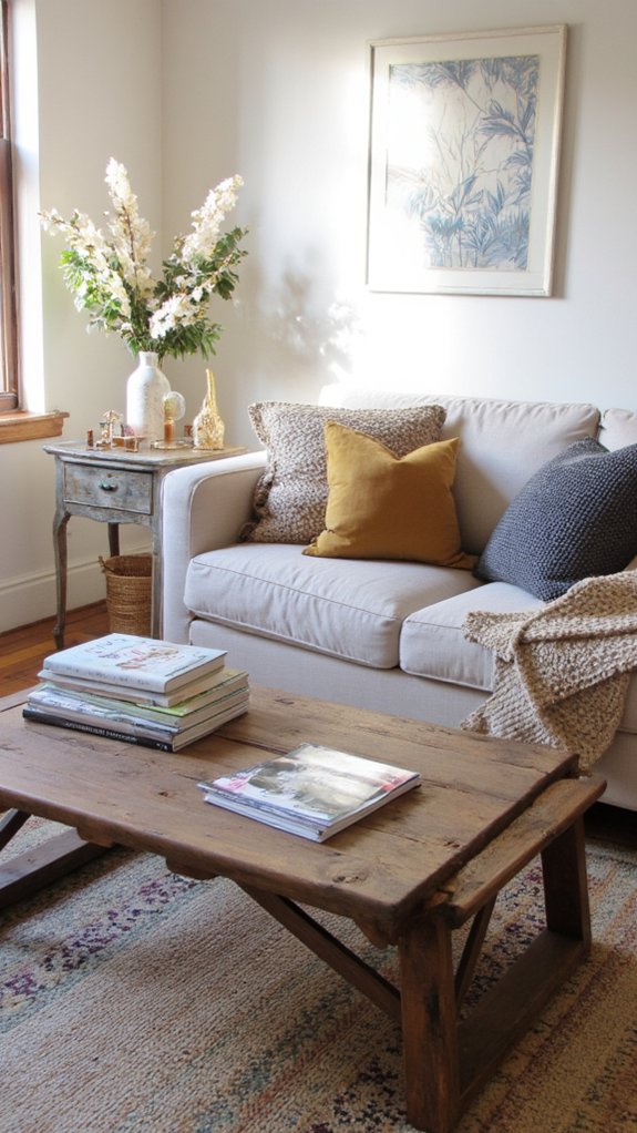 arranging books for visual interest