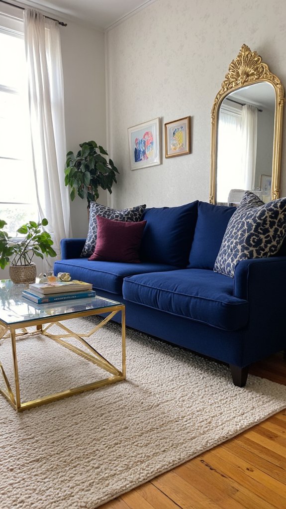 art deco glam living room