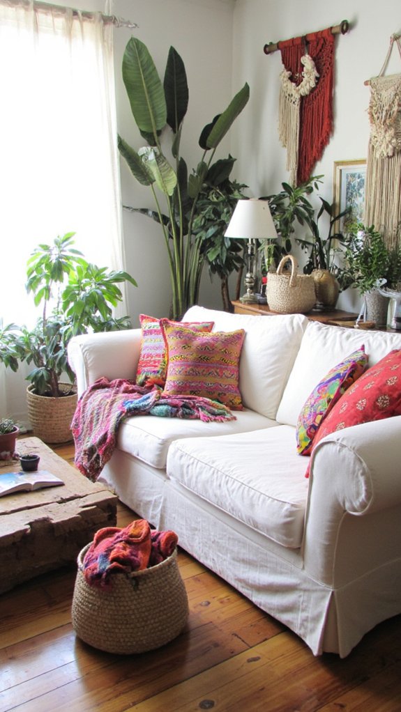 bohemian chic living room