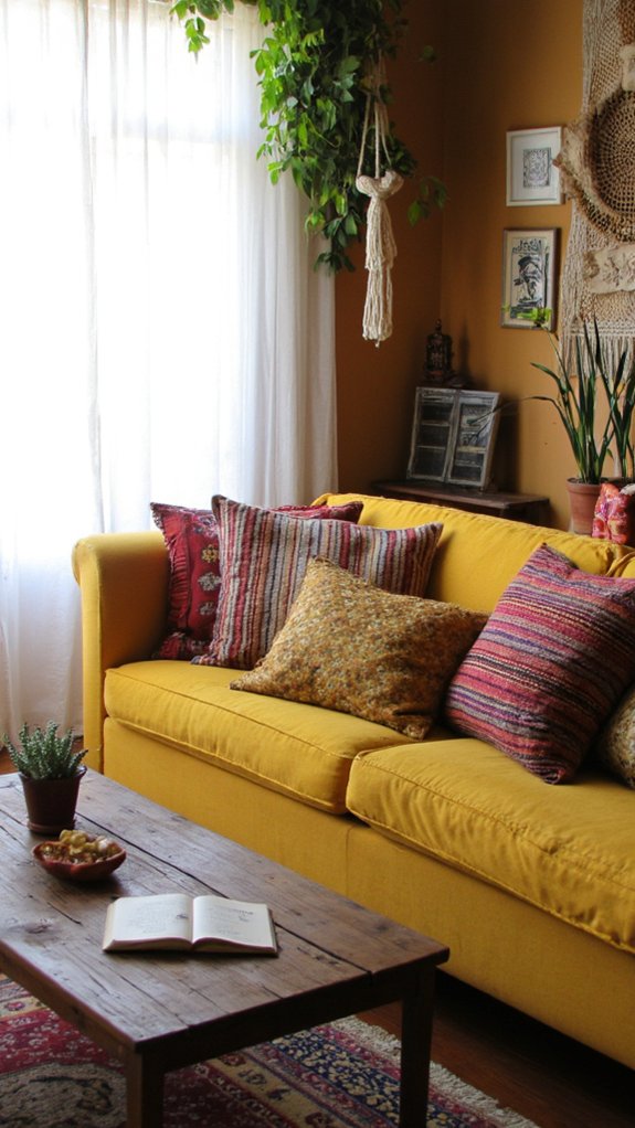 bohemian mustard yellow charm