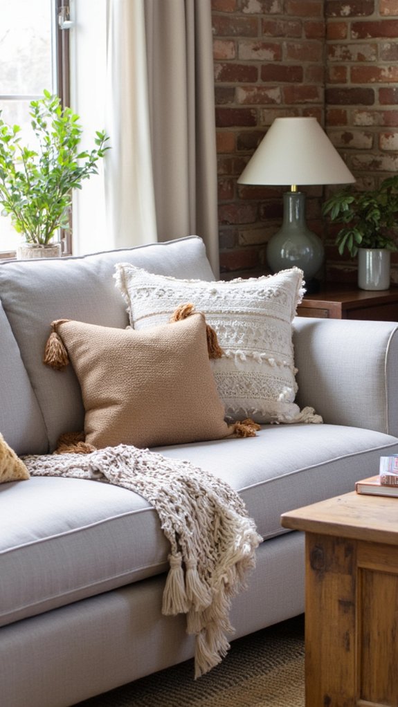 bohemian tassel accent decor