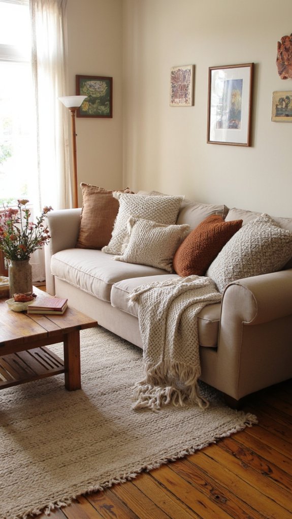 bold art enhances coziness