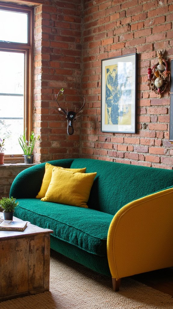 bold colored boucle charm