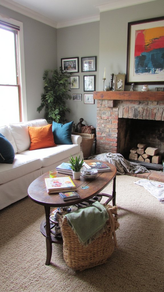 bold colors enhance decor