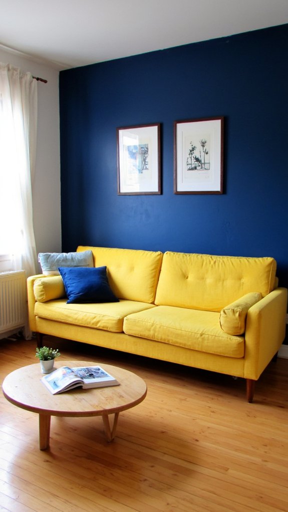 bold colors in minimalism