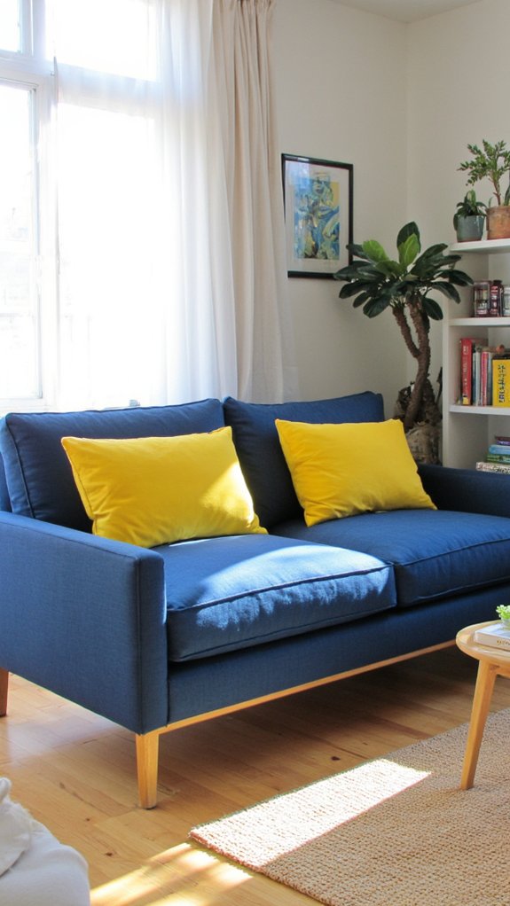 bold colors minimalist decor