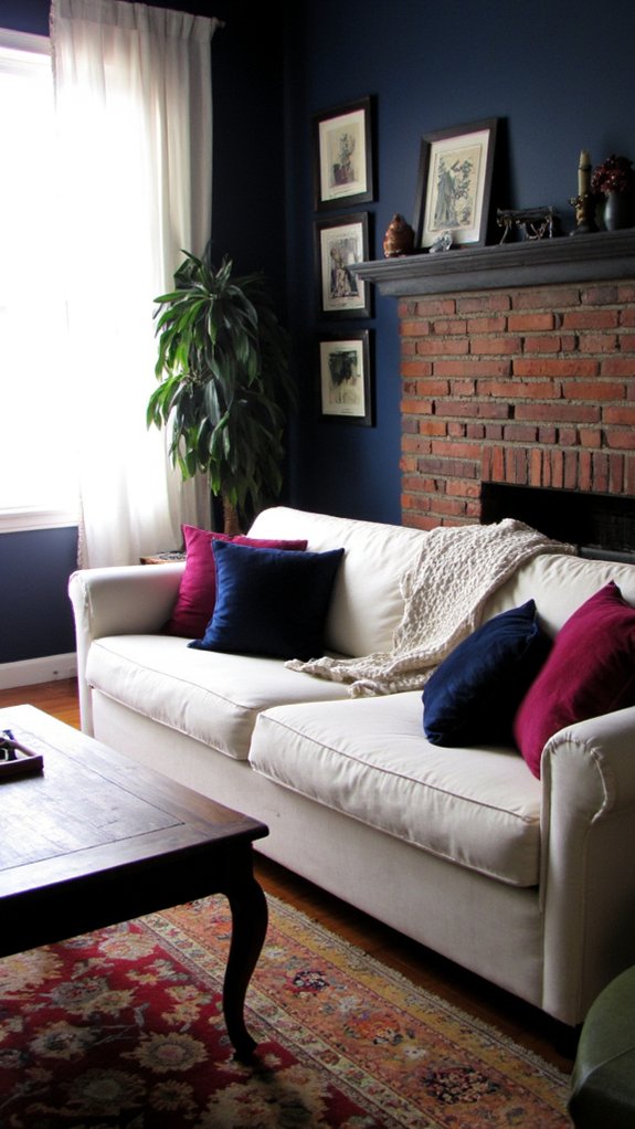 bold dark accents contrast