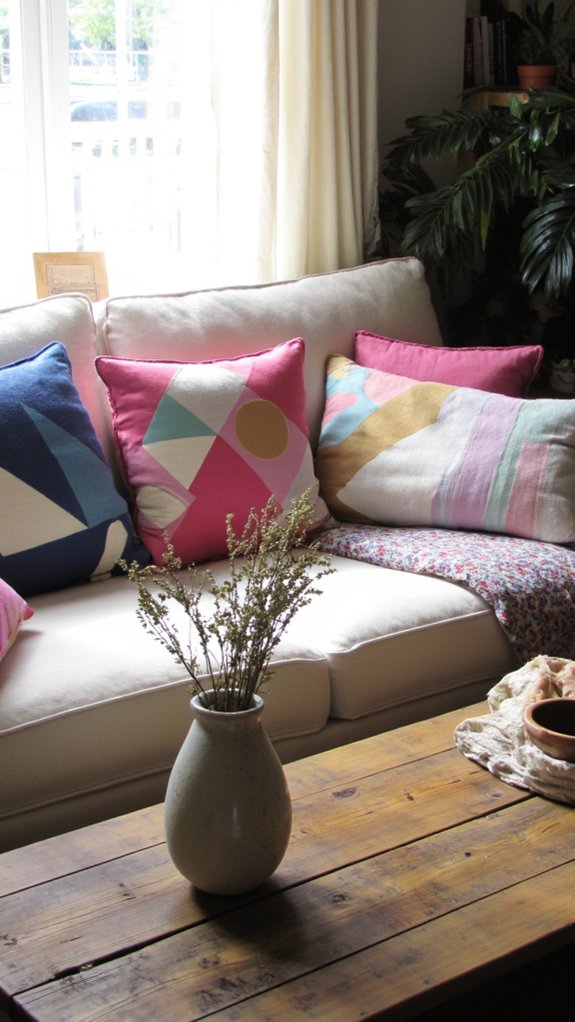 bold geometric pattern mixing