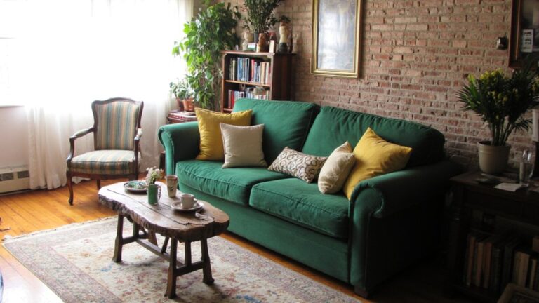 bold green sofa designs
