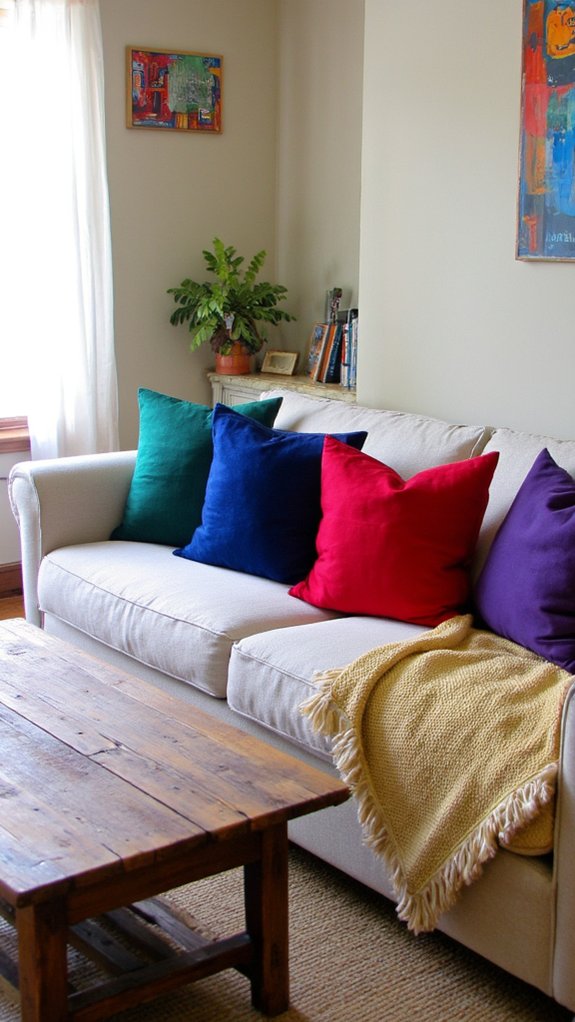 bold jewel tones enhance spaces