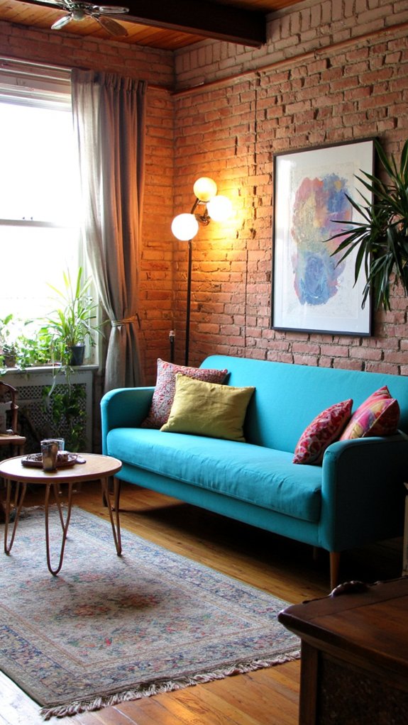 bold lighting enhances turquoise