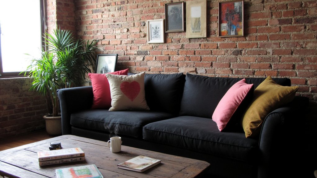 bold modern black sofas