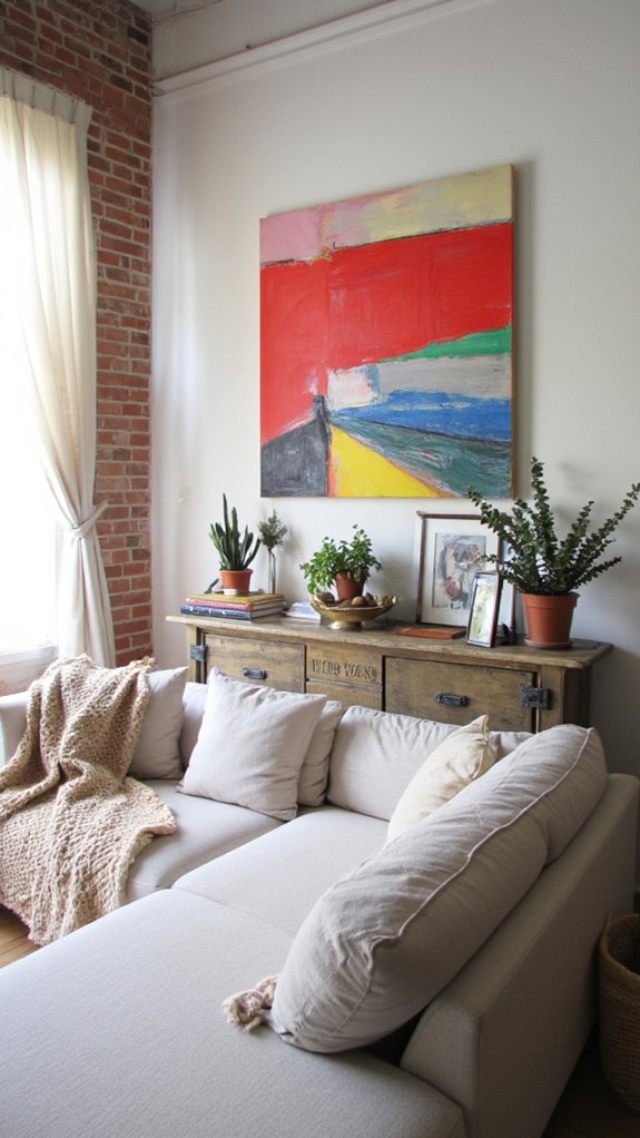 bold oversized artwork statement