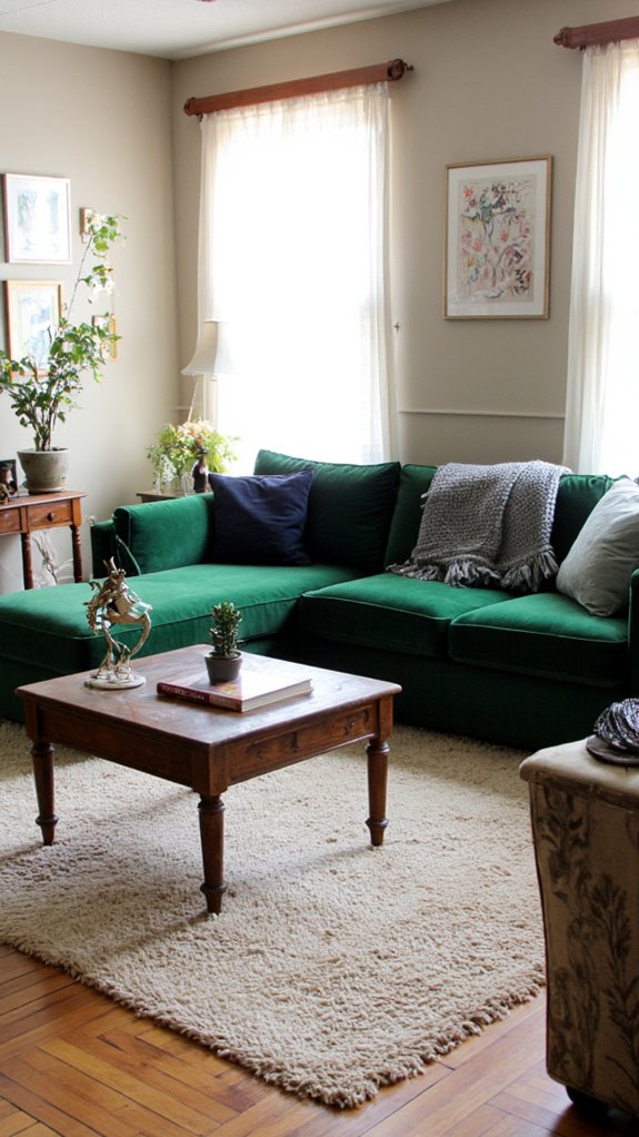 bold plush velvet sofas