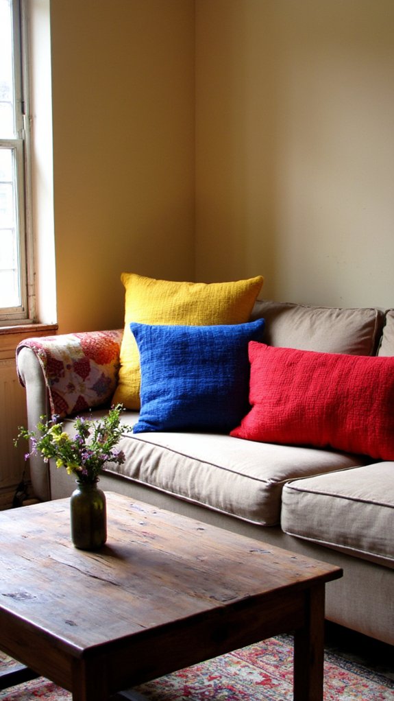 bold primary color accents