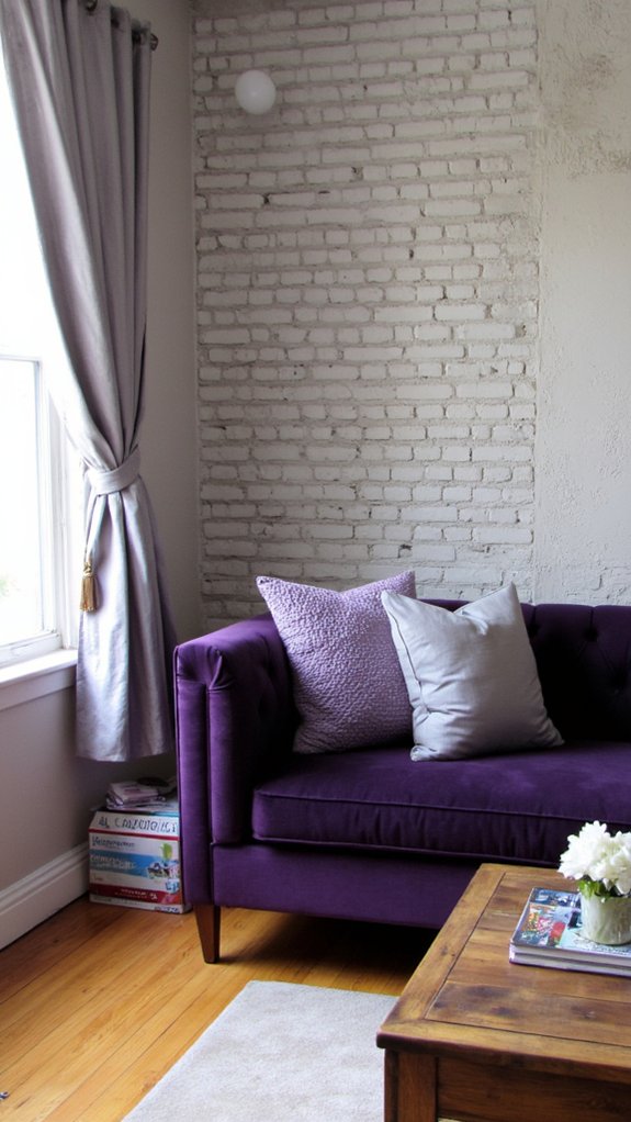 bold purple elegant silver