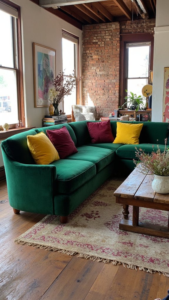 bold sofas striking colors