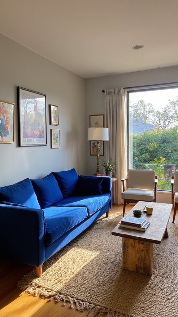 bold sofas subtle chairs