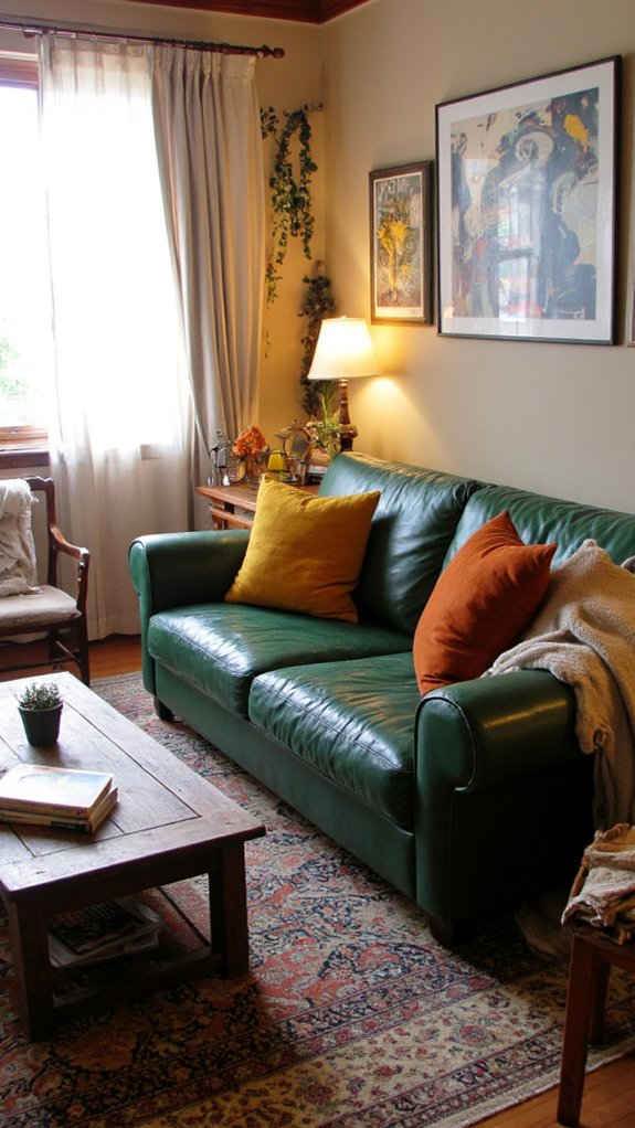 bold statement leather sofa