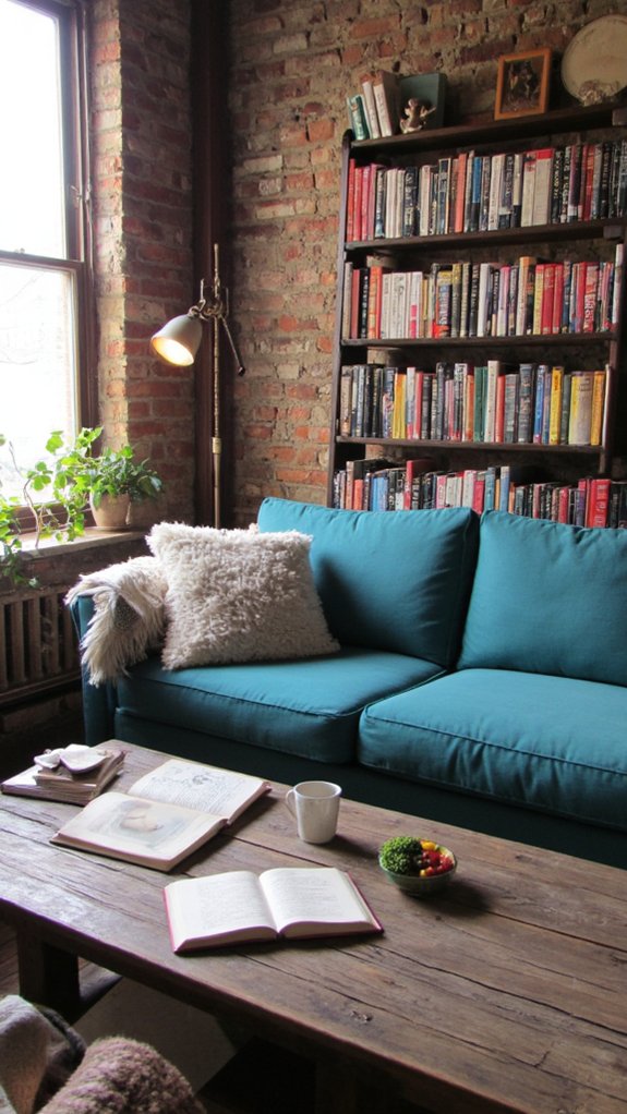 books as decorative accents