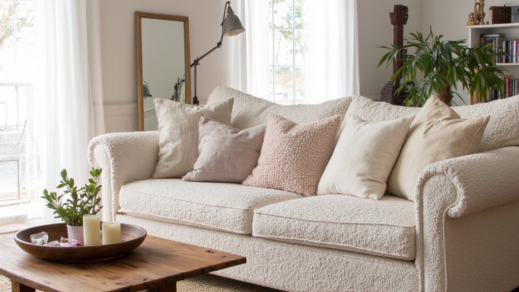 boucle sofa styling inspiration
