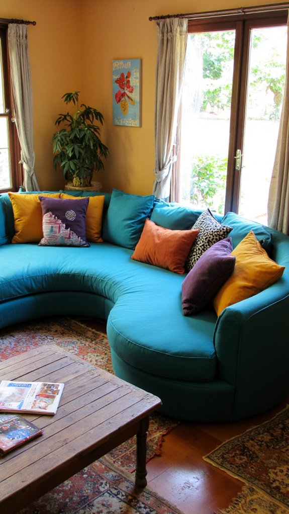 bright colored statement piece