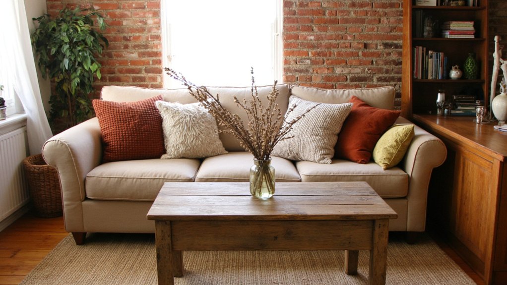 calm earthy living room