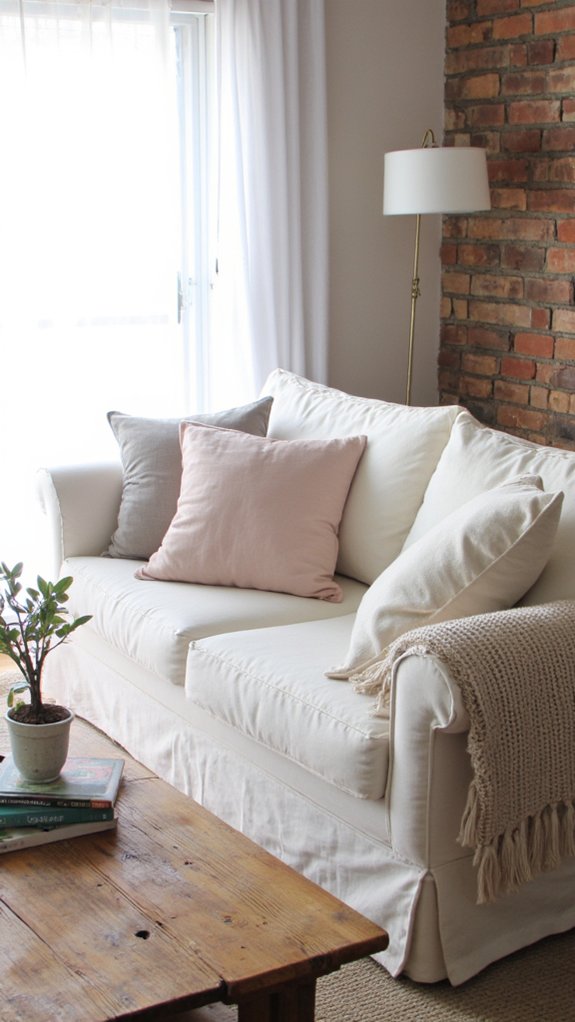 calming minimalist living space