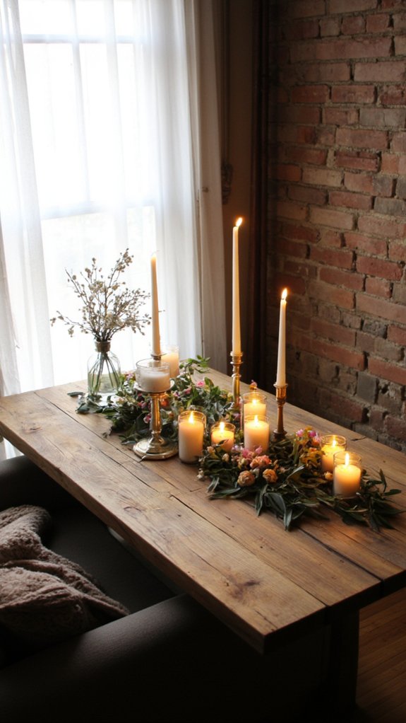 candlelit atmosphere for gatherings