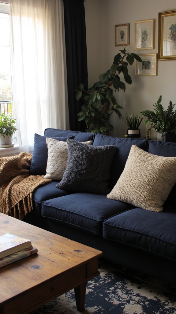 charcoal enhances navy elegance