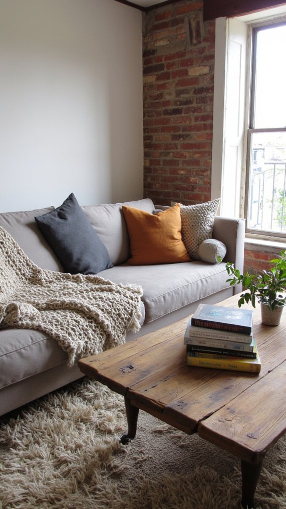 charming book stack arrangement