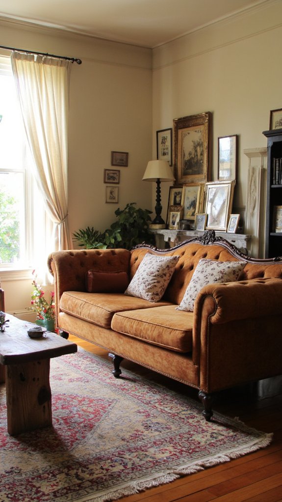 charming vintage sofa appeal