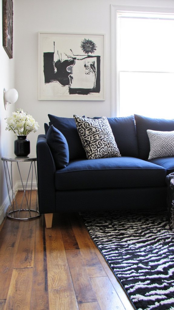 chic black and white decor