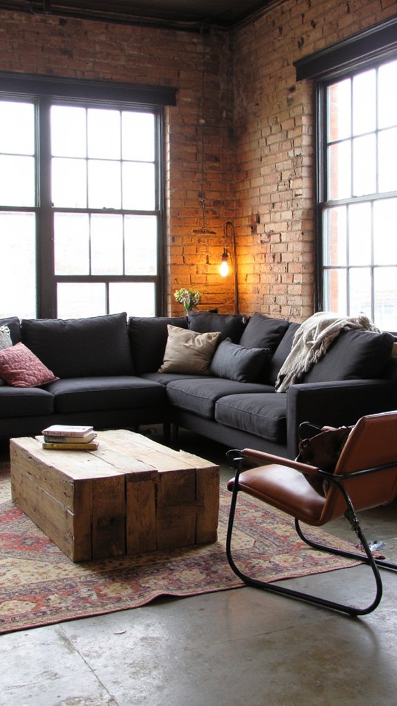 chic comfort meets industrial style