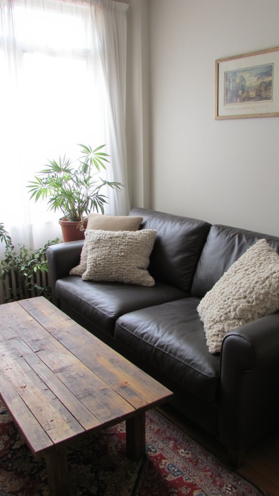 chic modern easy to clean sofa