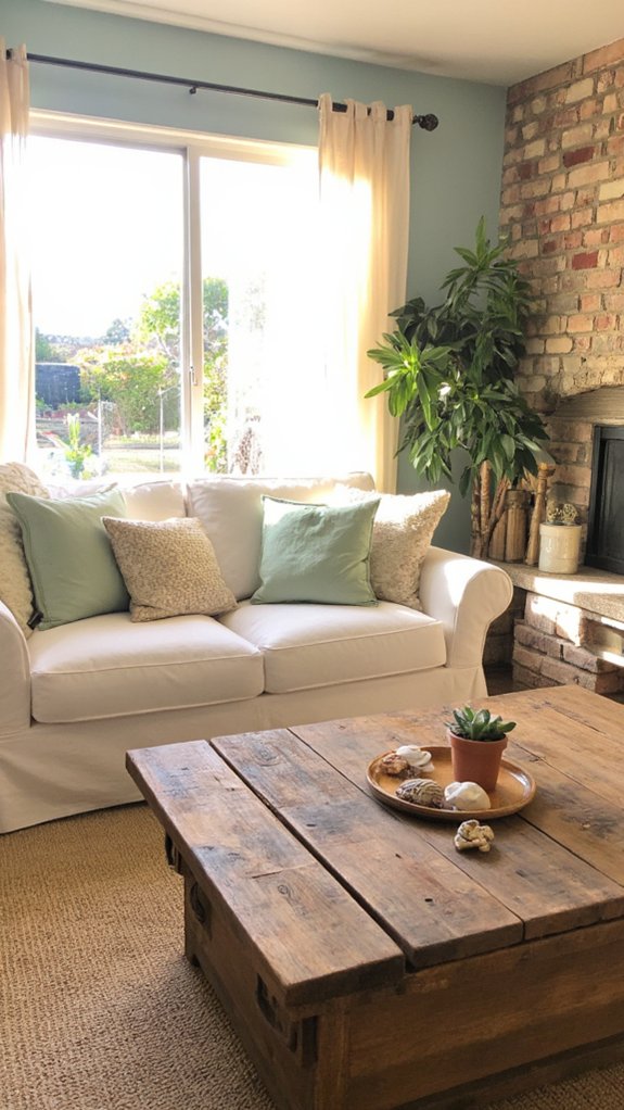 coastal serene living room