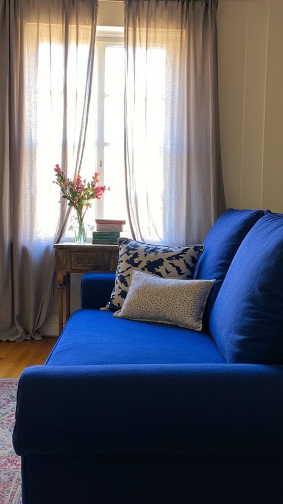 cobalt blue and gray elegance