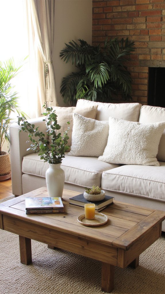 coffee table enhances aesthetics