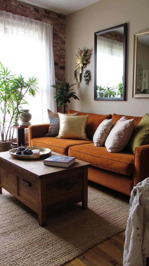 cognac velvet mixed metals