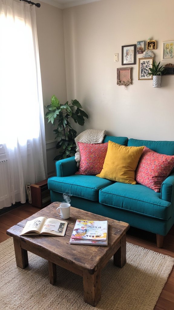 colorful accent sofas transform spaces