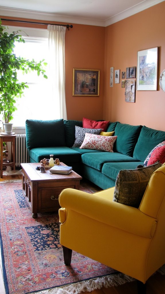 colorful fabrics enhance spaces