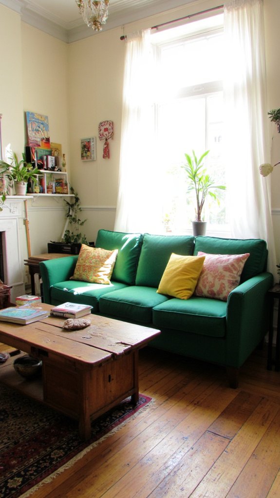 colorful sofa vibrant oasis