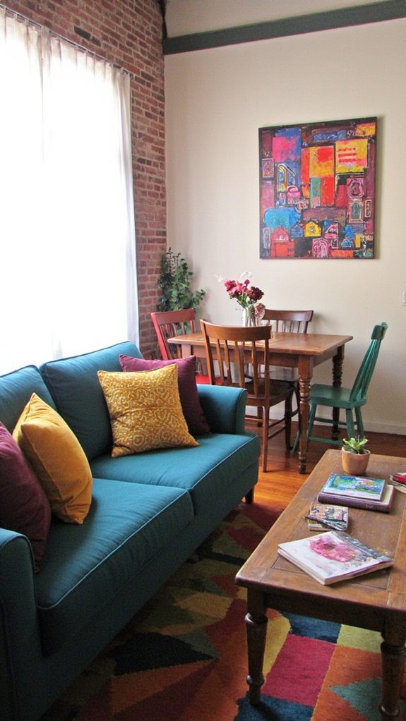 colorful zones with patterns