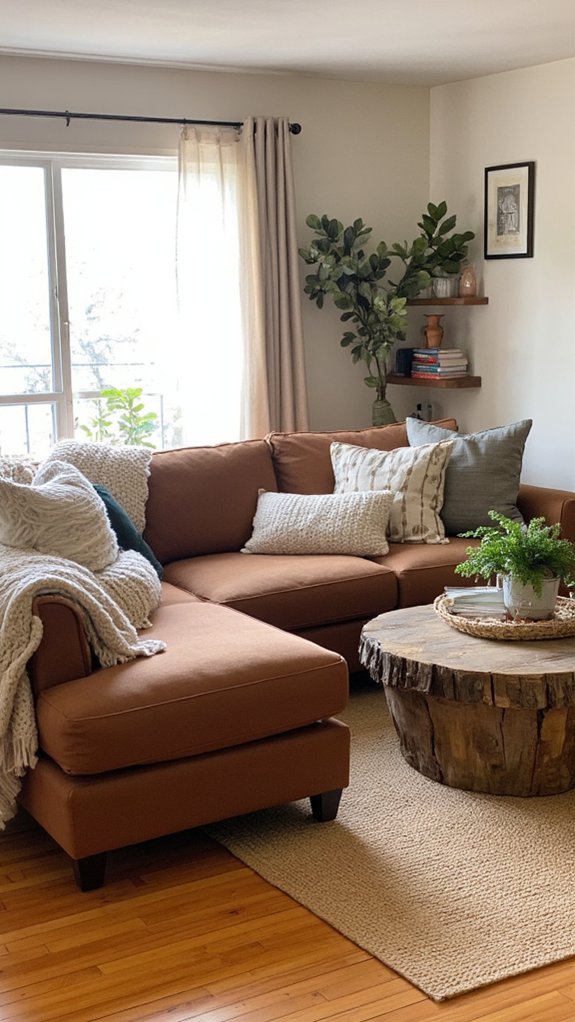 comfortable layered sofa textures