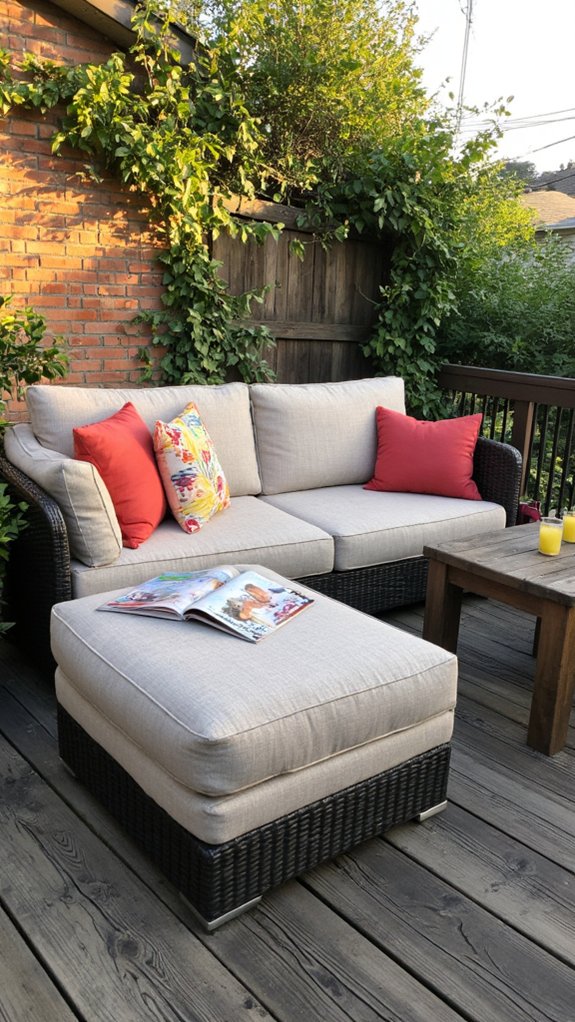 comfortable outdoor relaxation set